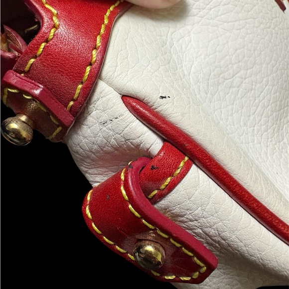 Dooney & Bourke early 2000 white pebble leather bag - Picture 3 of 7